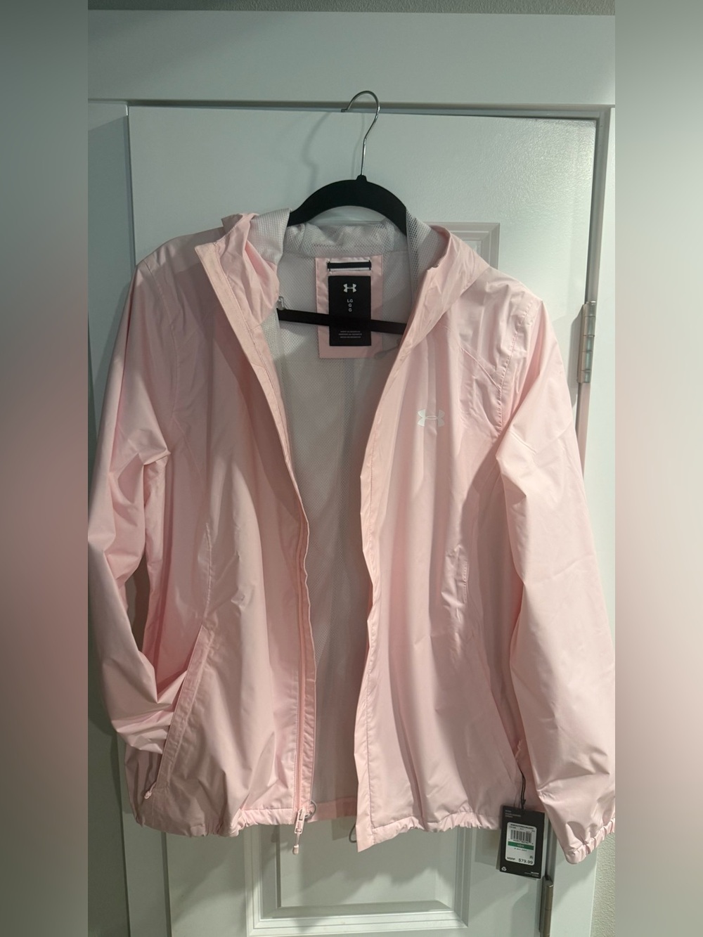 Under Armour Light Pink Hooded Packable Jacket
